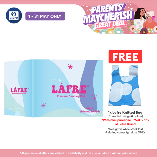 Lafre Sanitary Pads Night Use 290mm 16s | Lady Anion Far-IR Layer for Strong and Healthy Skin Lafre