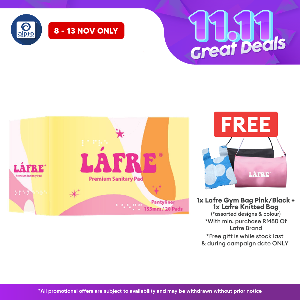 Lafre Sanitary Pads Pantyliner 155mm 20s | Lady Anion Far-IR Layer for Strong and Healthy Skin Lafre