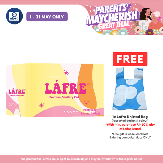 Lafre Sanitary Pads Pantyliner 155mm 20s | Lady Anion Far-IR Layer for Strong and Healthy Skin Lafre