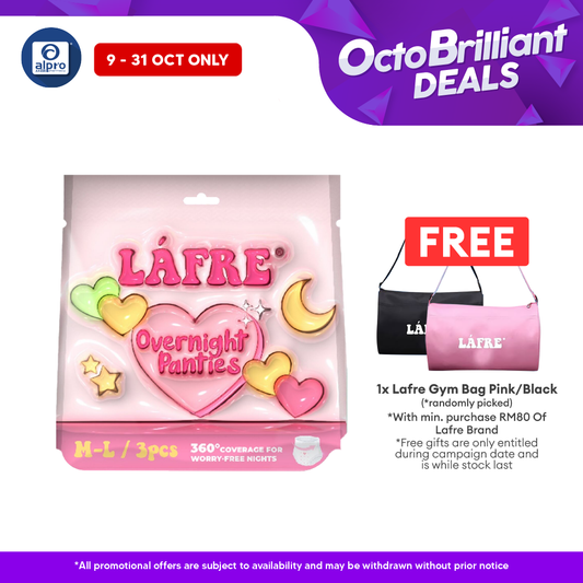 Lafre Overnight Panties M-L 3s | 360° Leak Protection Lafre