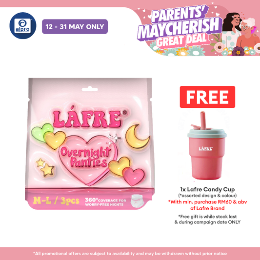 Lafre Overnight Panties M-L 3s | 360° Leak Protection Lafre