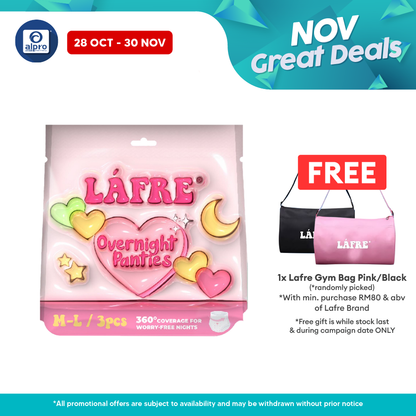 Lafre Overnight Panties M-L 3s | 360° Leak Protection Lafre