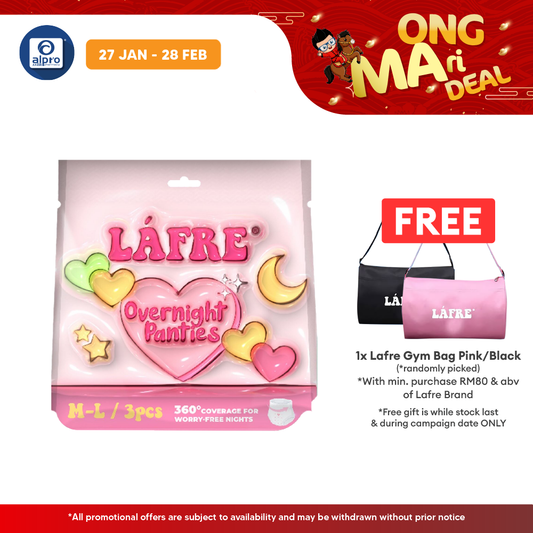 Lafre Overnight Panties M-L 3s | 360° Leak Protection Lafre