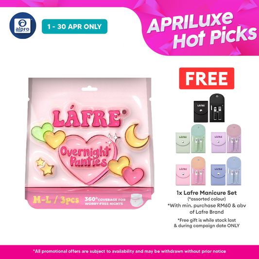 Lafre Overnight Panties M-L 3s | 360° Leak Protection Lafre