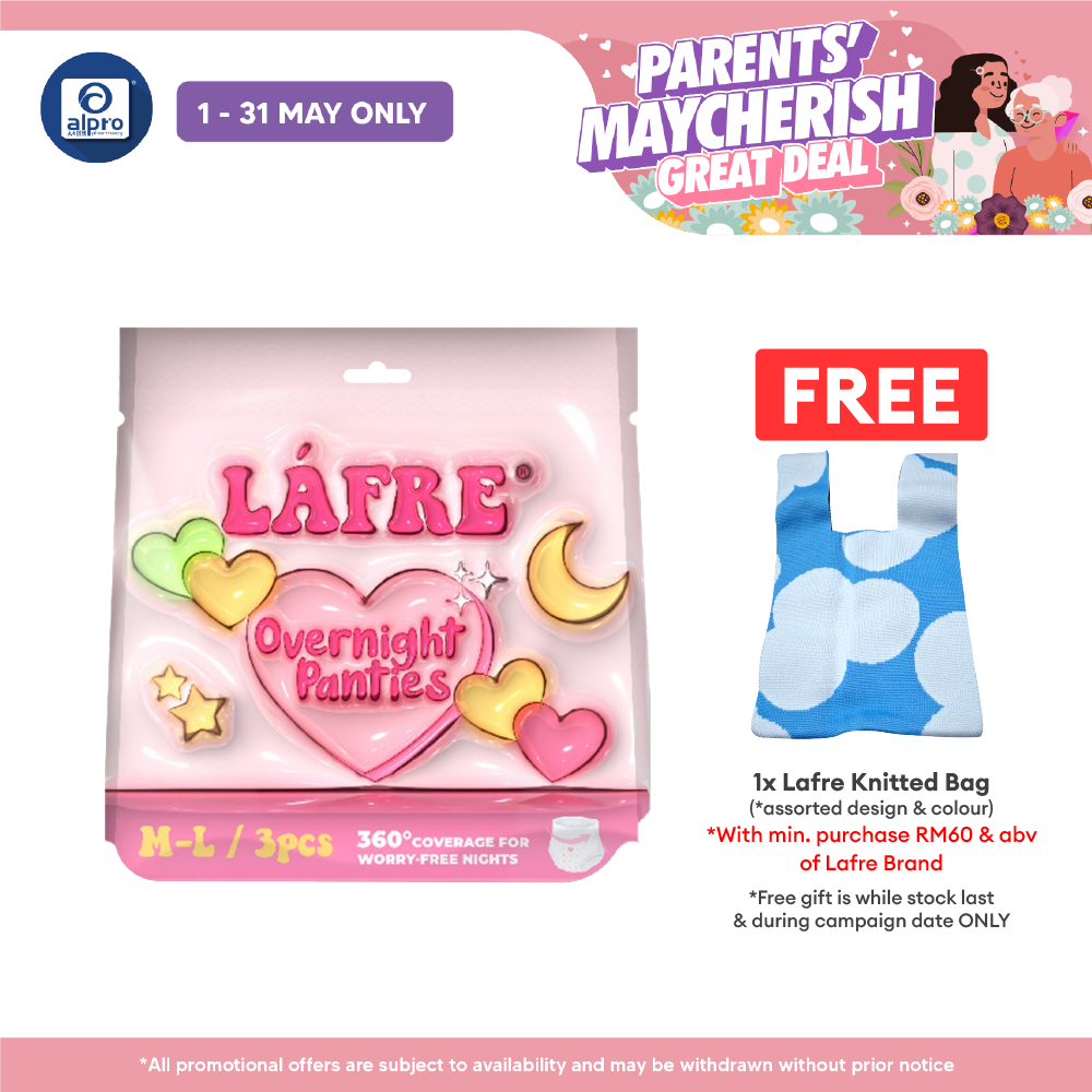 Lafre Overnight Panties M-L 3s | 360° Leak Protection Lafre