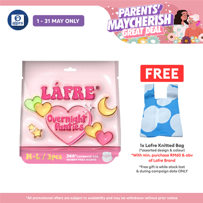 Lafre Overnight Panties M-L 3s | 360° Leak Protection Lafre