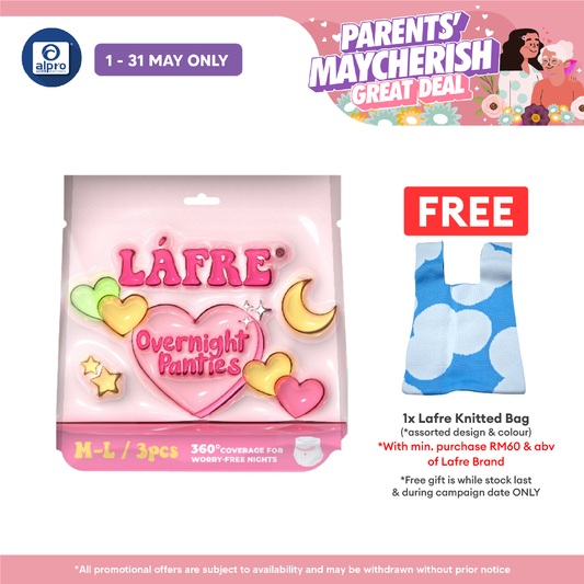 Lafre Overnight Panties M-L 3s | 360° Leak Protection Lafre
