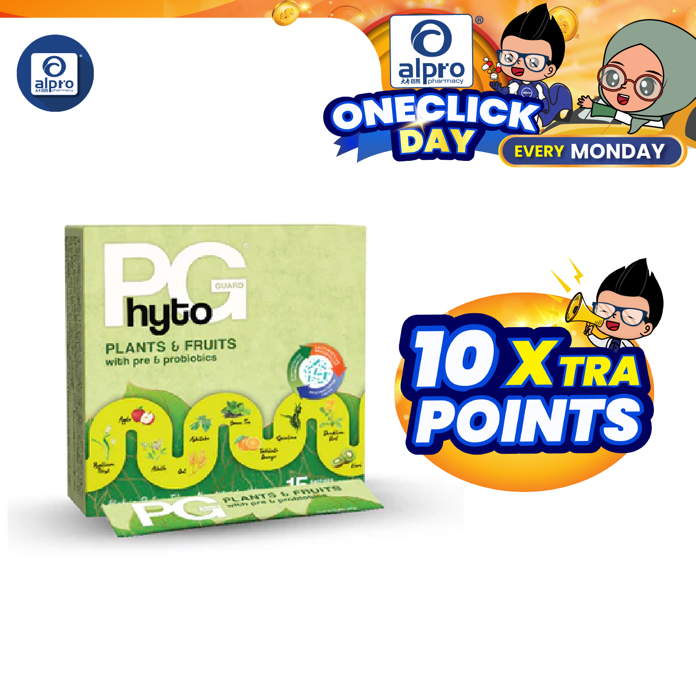 Phyto Guard Plants & Fruits With Pre & Probiotics 15s (New) | Improve Gastro-Intestinal Health Phyto