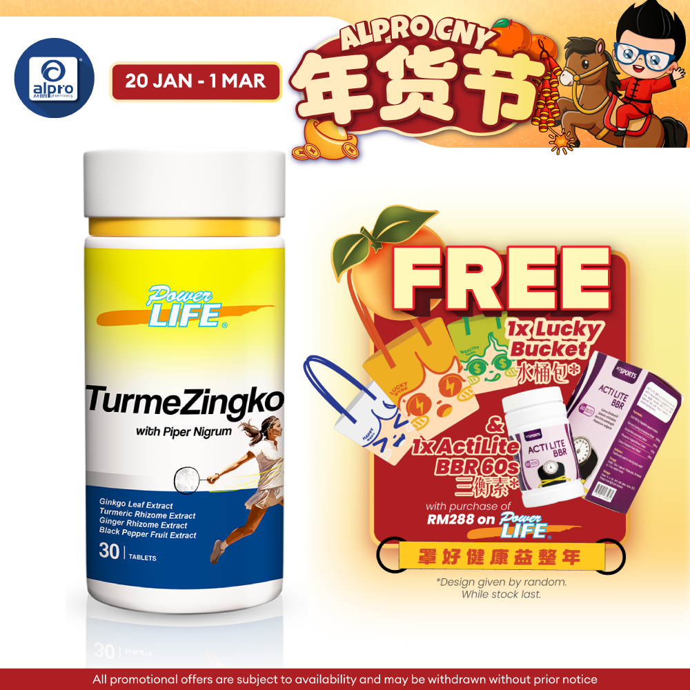 Powerlife Turmezingko with Piper Nigrum 30s | For Muscular Health