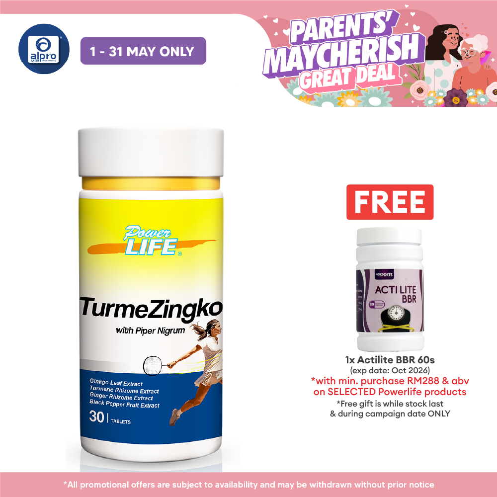 Powerlife Turmezingko with Piper Nigrum 30s | For Muscular Health Powerlife