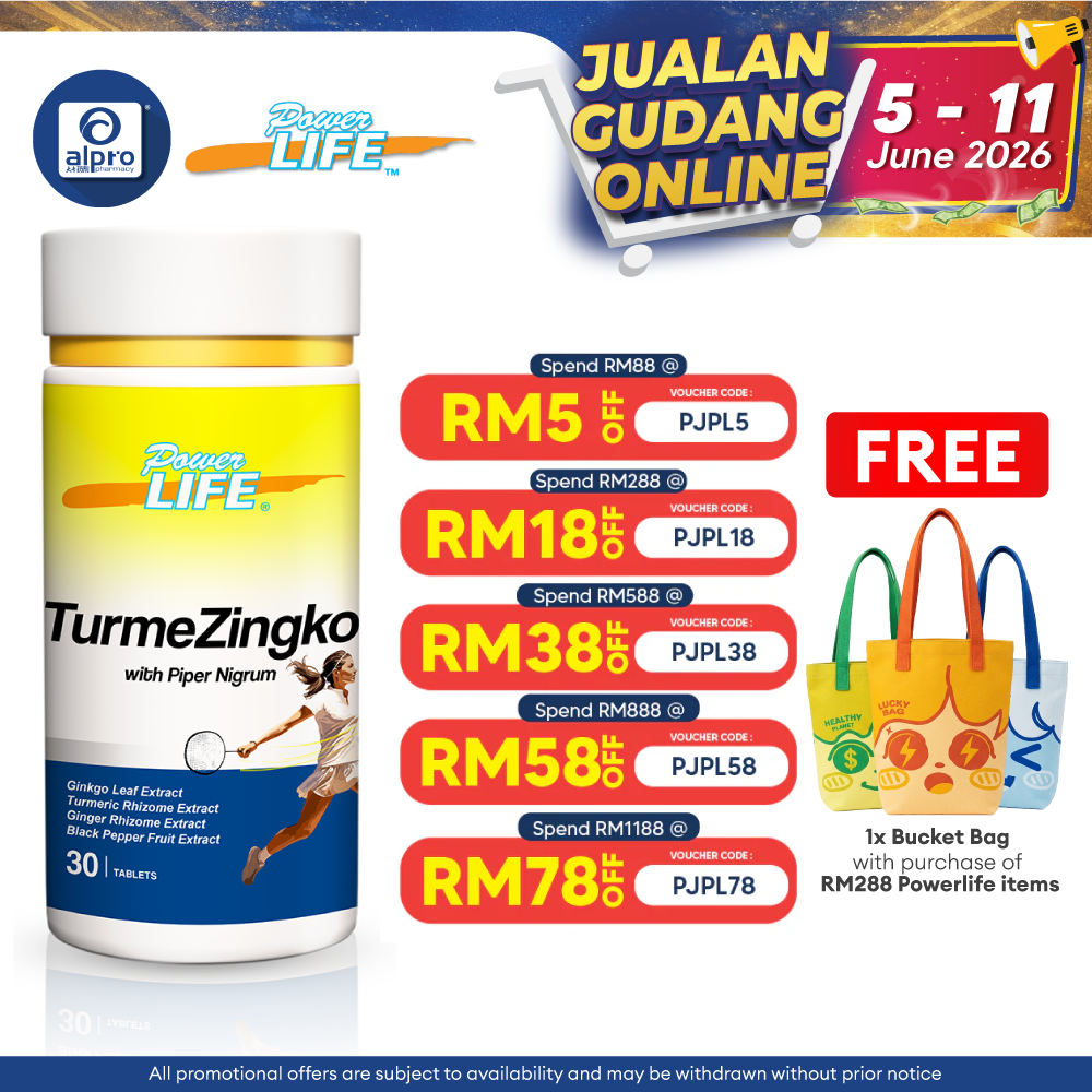 Powerlife Turmezingko with Piper Nigrum 30s | For Muscular Health