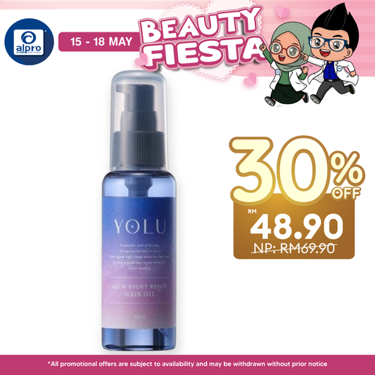 YOLU Calm Night Repair Hair Oil 80ml | Ultimate Moisture Yolu