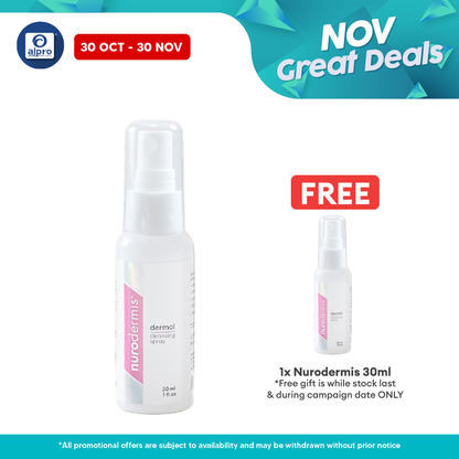Nurodermis 30mL | Clean Dermal and Superficial Wound Nurodermis