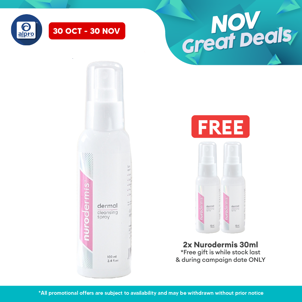 Nurodermis 100mL | Clean Dermal and Superficial Wound Alpro Pharmacy