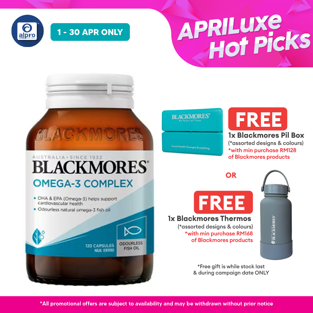 Blackmores Omega-3 Complex 500mg 120s | Helps Support Heart Health Blackmores