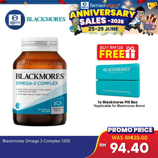 Blackmores Omega-3 Complex 500mg 120s | Helps Support Heart Health Blackmores