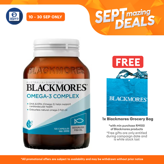 Blackmores Omega-3 Complex 500mg 120s | Helps Support Heart Health Alpro Pharmacy