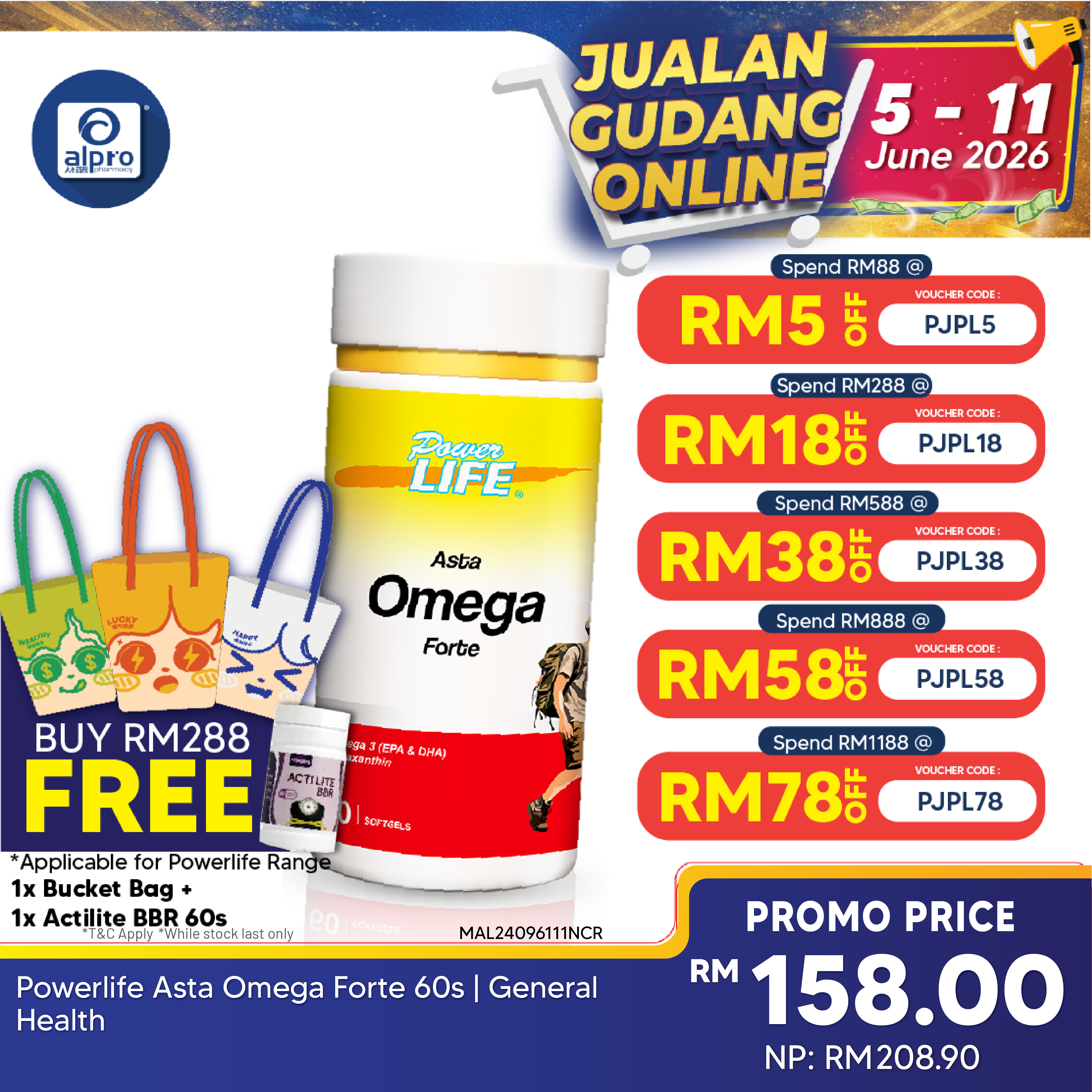 Powerlife Asta Omega Forte 60s | General Health Powerlife