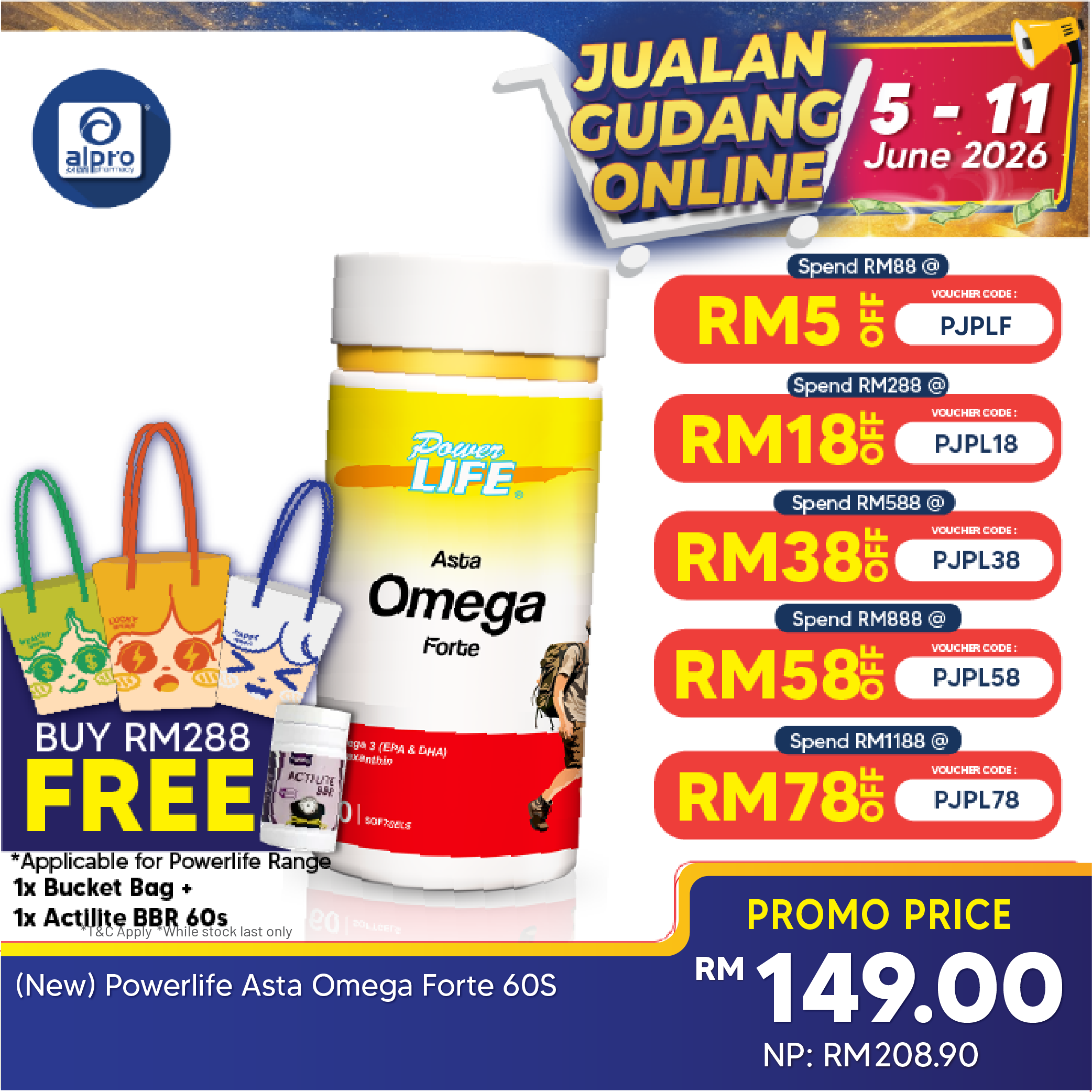 Powerlife Asta Omega Forte 60s | General Health Powerlife