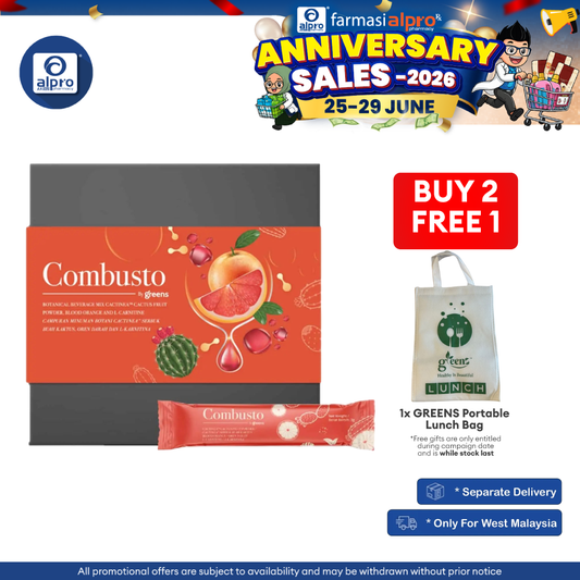 Greens Combusto Blood Orange & Cactus Fruit Powder Drink 3g ×28s | Reduce Fatty Acid GREENS