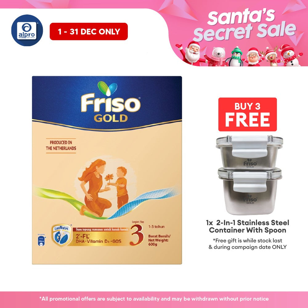Friso Gold 3 600g | Supports Child Overall Growth Friso