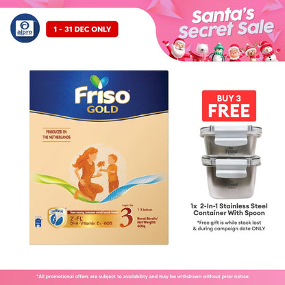 Friso Gold 3 600g | Supports Child Overall Growth Friso