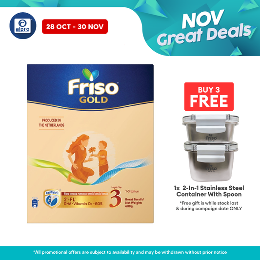 Friso Gold 3 600g | Supports Child Overall Growth Friso