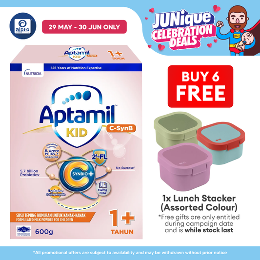 Aptamil Kid C-SynB Growing-Up Formula Step 3 1+ year 600g | Maintain Good Gut Health DANONE