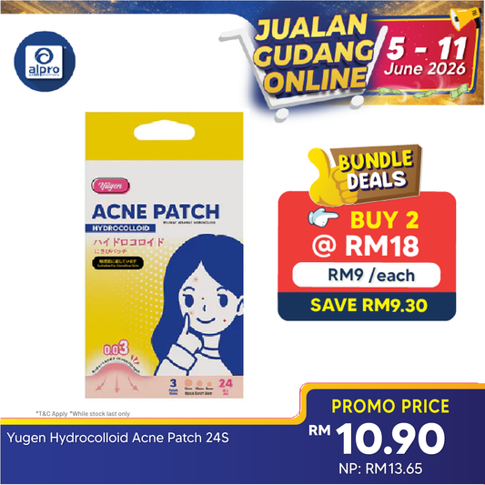 Yugen Hydrocolloid Acne Patch 24s | Promotes Healing and Protect Skin Yugen