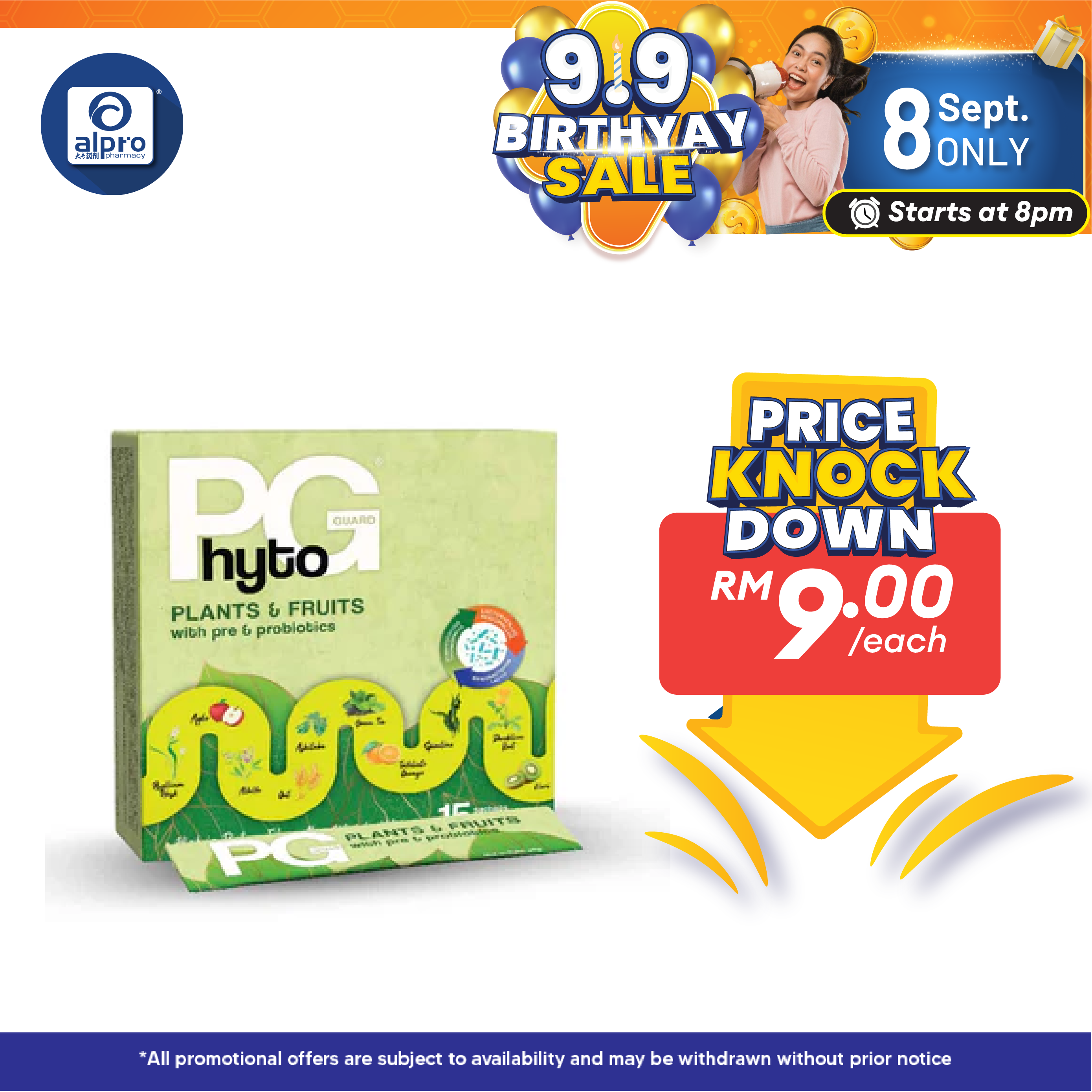Phyto Guard Plants & Fruits With Pre & Probiotics 15s (New) | Improve Gastro-Intestinal Health Alpro Pharmacy
