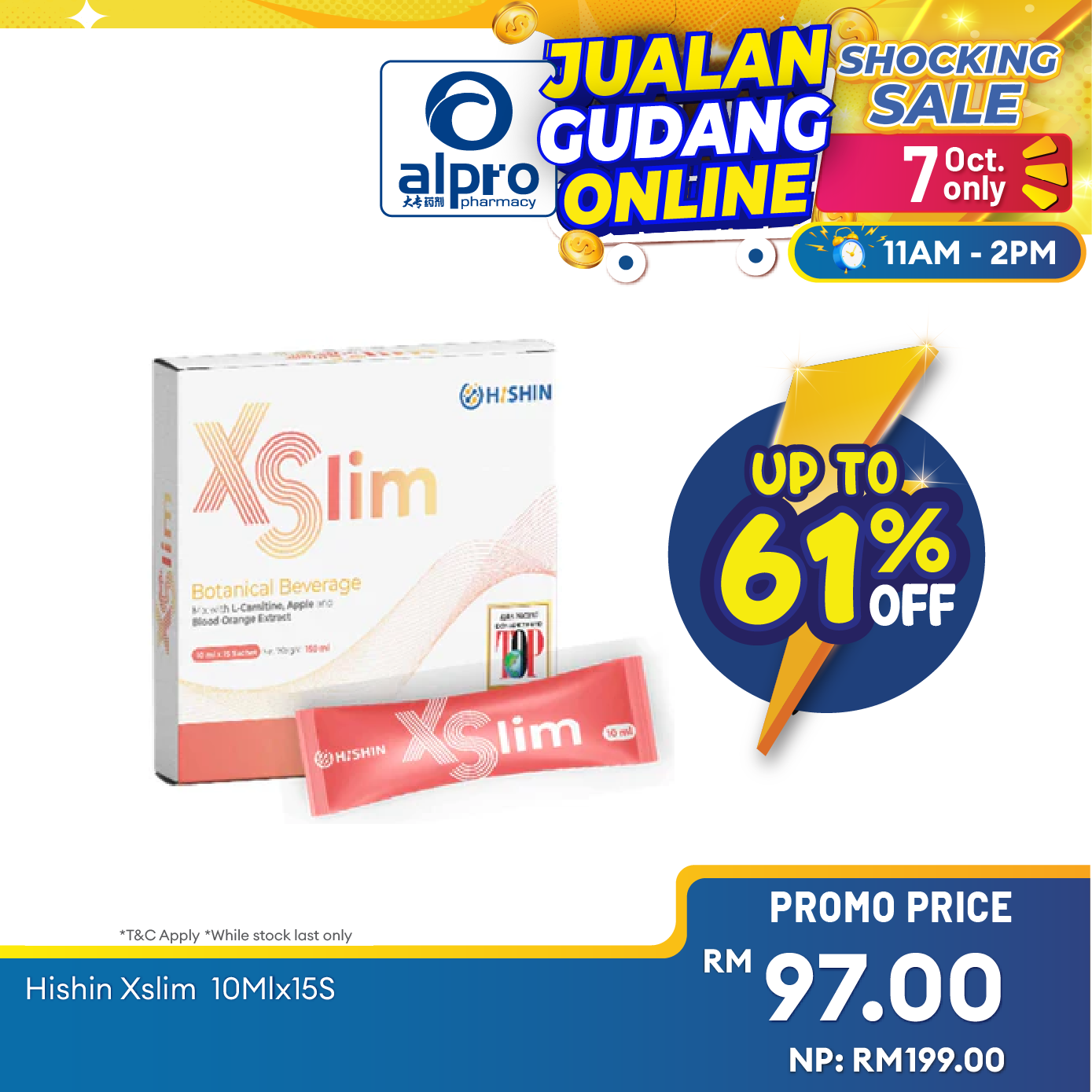 Hishin XSlim 瘦身王 10ml ×15s | Achieve Healthy Weight Loss Alpro Pharmacy