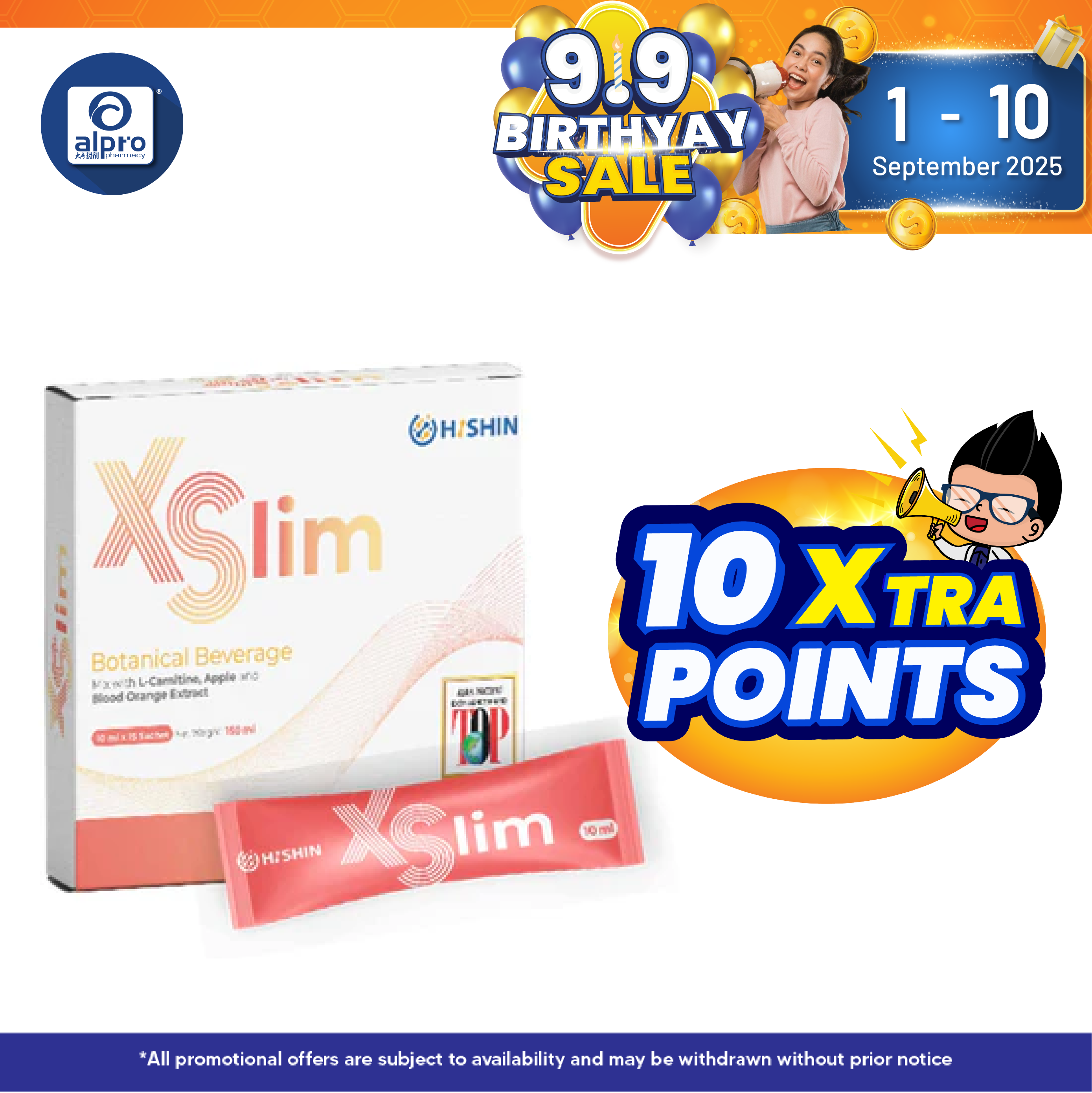 Hishin XSlim 瘦身王 10ml ×15s | Achieve Healthy Weight Loss Alpro Pharmacy