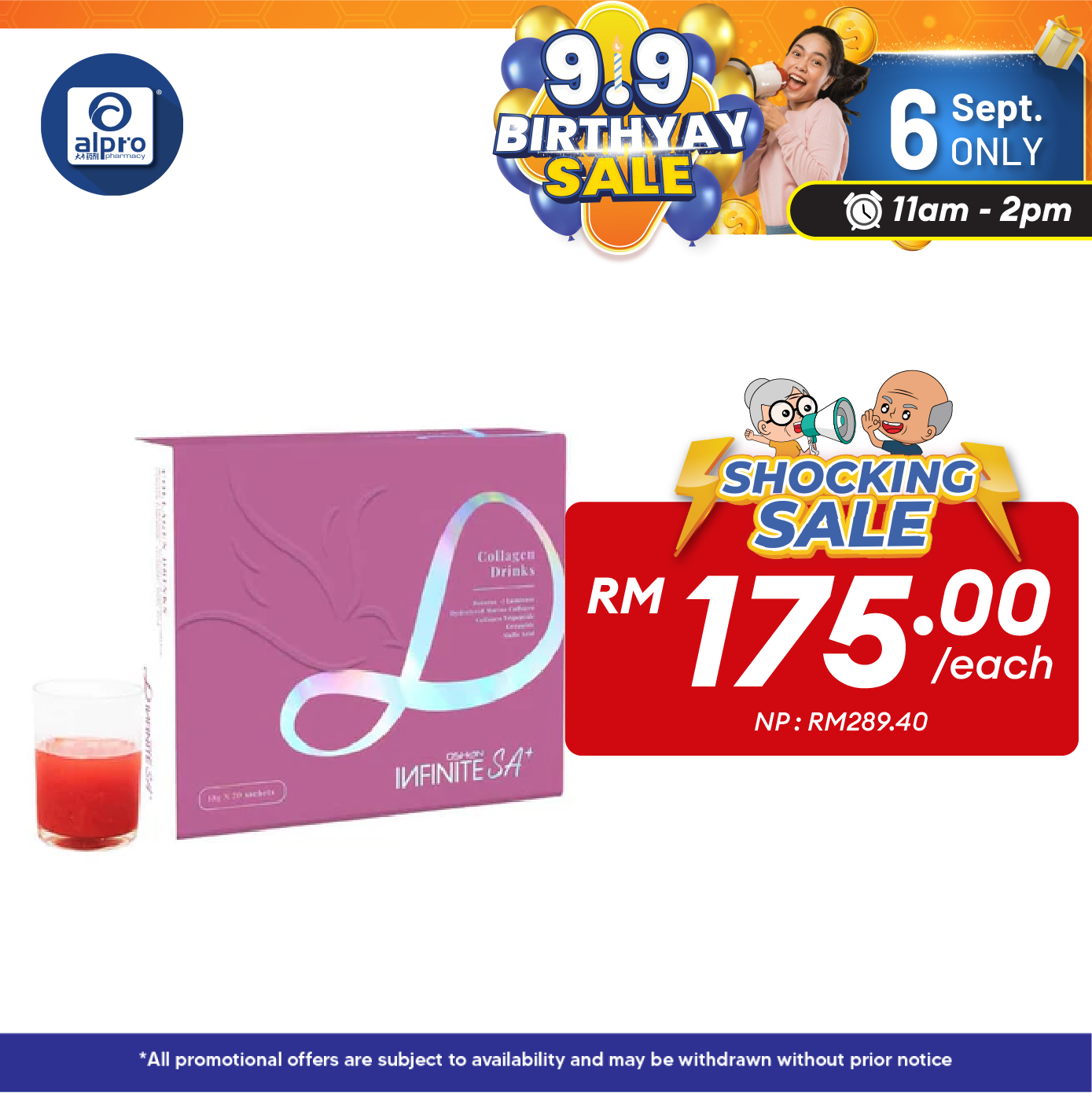 Oshan Infinite SA+ 18g 20s | Beauty Drink Alpro Pharmacy