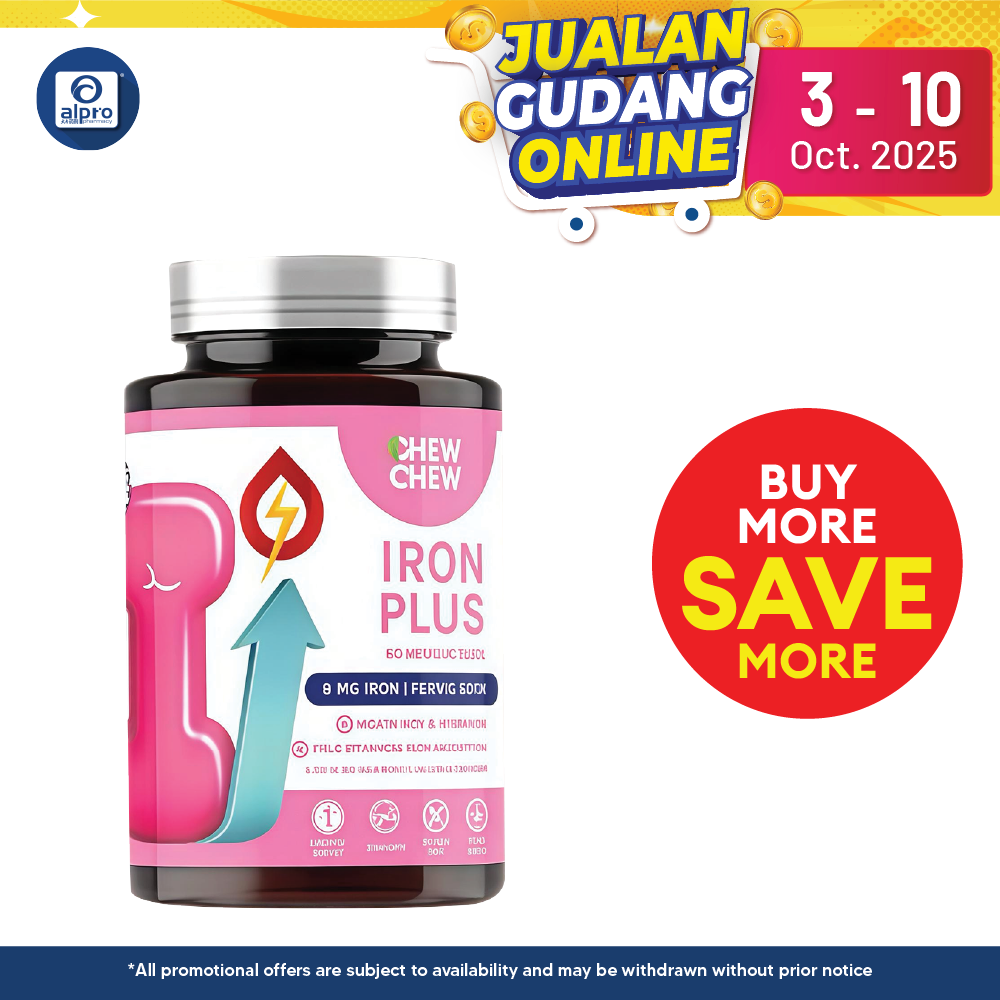 Chew Chew Iron Plus Gummies 60s | Gentle Iron Support for Daily Chew Chew