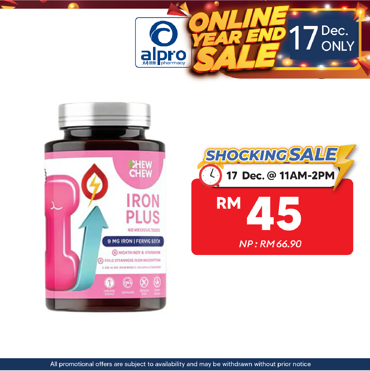 Chew Chew Iron Plus Gummies 60s | Gentle Iron Support for Daily