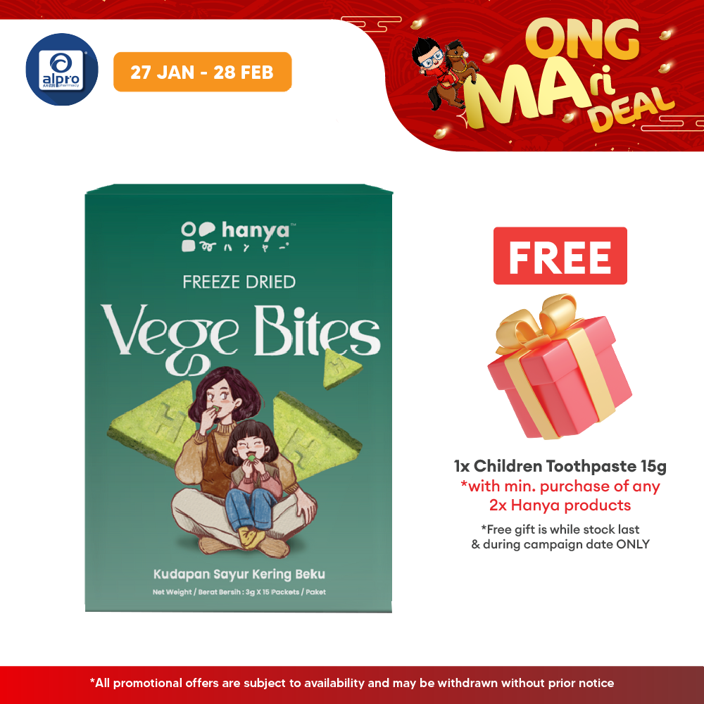 Hanya Freeze-Dried Vege Bites (3g X 15s) Hanya