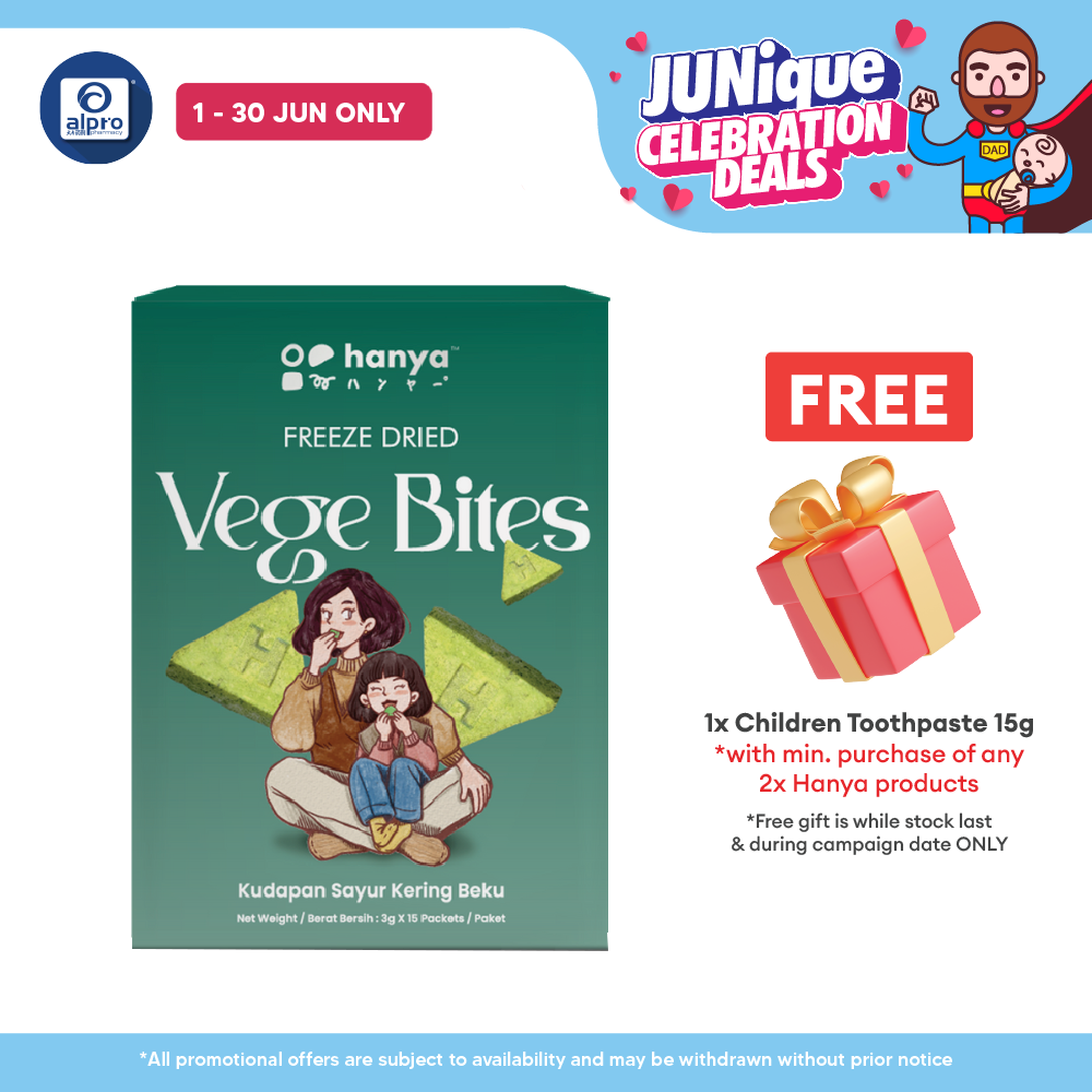 Hanya Freeze-Dried Vege Bites (3g X 15s) | Vegetables & Fruits Hanya