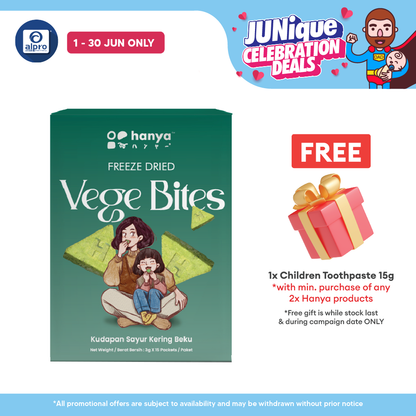 Hanya Freeze-Dried Vege Bites (3g X 15s) | Vegetables & Fruits Hanya