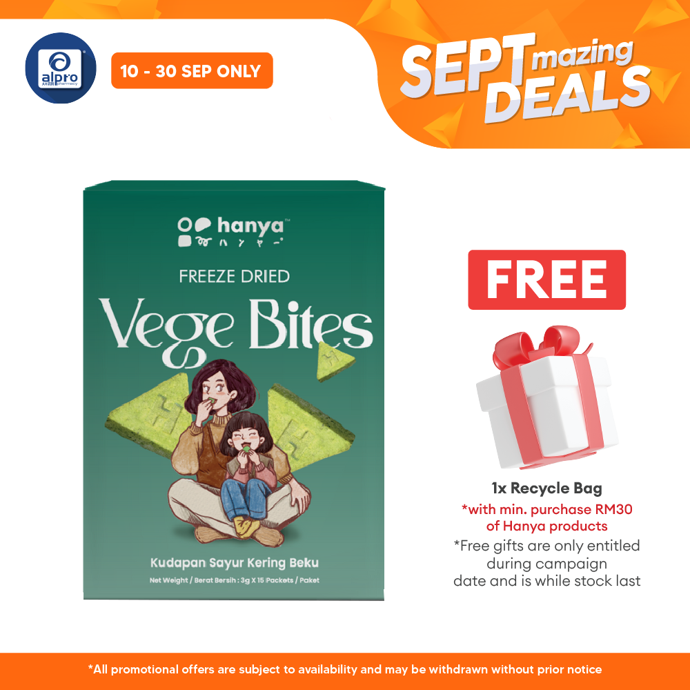 Hanya Freeze-Dried Vege Bites (3g X 15s) Hanya