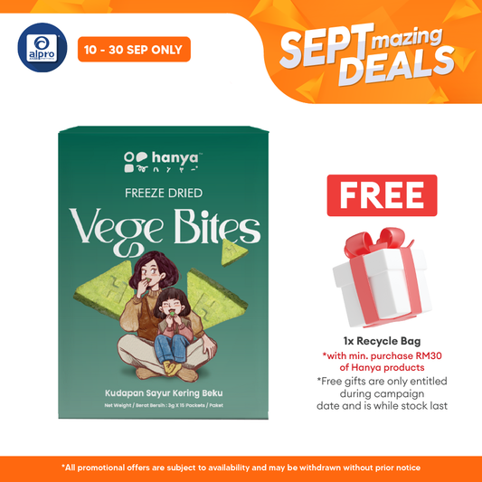 Hanya Freeze-Dried Vege Bites (3g X 15s) Hanya