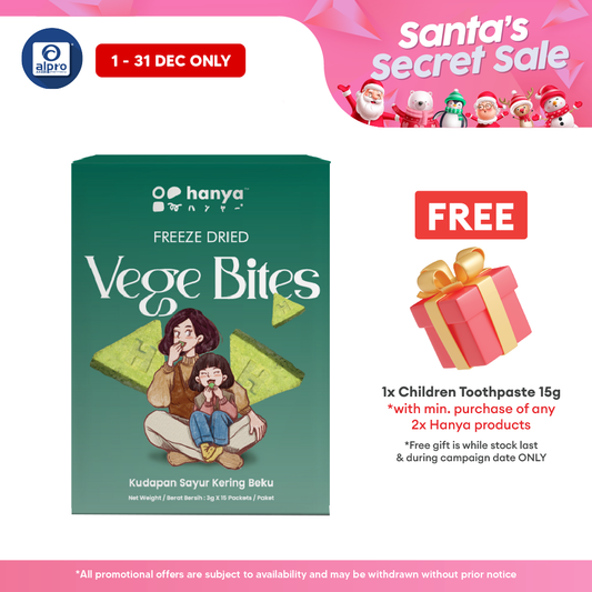 Hanya Freeze-Dried Vege Bites (3g X 15s) Hanya