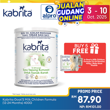 Kabrita Goat's Milk Children Formula (12-24 Months) 400g | Goat’s Milk Protein Based Formula Alpro Pharmacy