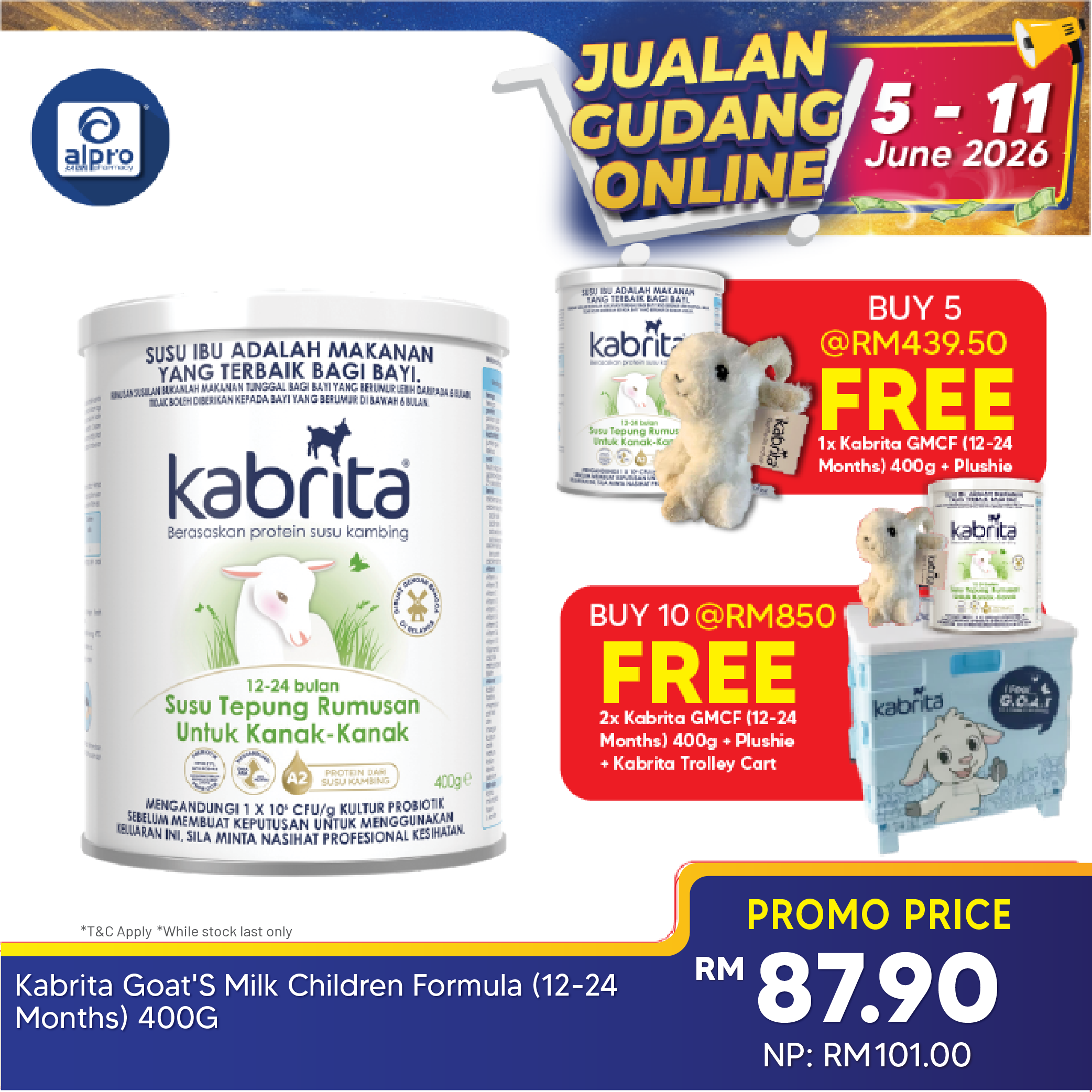 Kabrita Goat's Milk Children Formula (12-24 Months) 400g | Goat’s Milk Protein Based Formula Kabrita