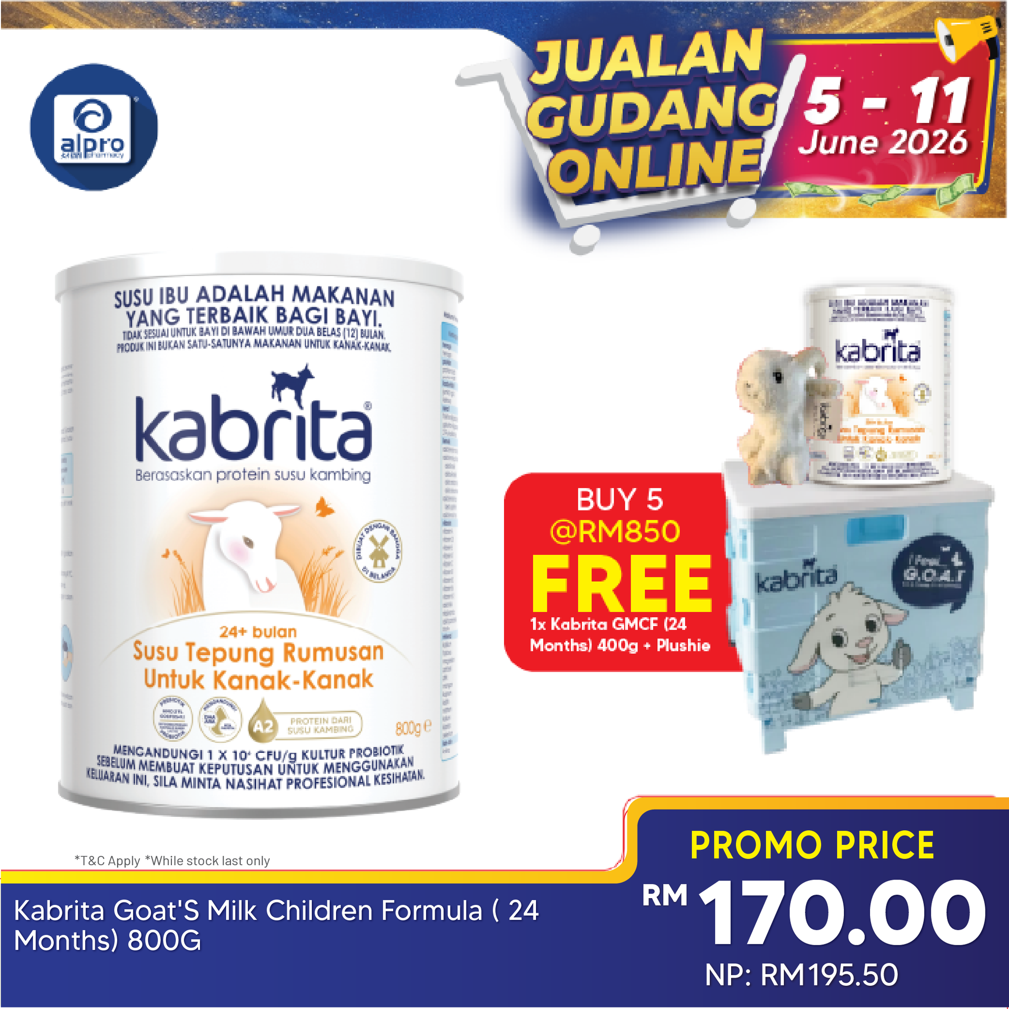 Kabrita Goat's Milk Children Formula (24 Months) 800g | Goat’s Milk Protein Based Formula Kabrita