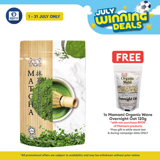 Mamami Japanese Matcha Powder 80g | Finest Shade-Grown Tea Leaves Mamami