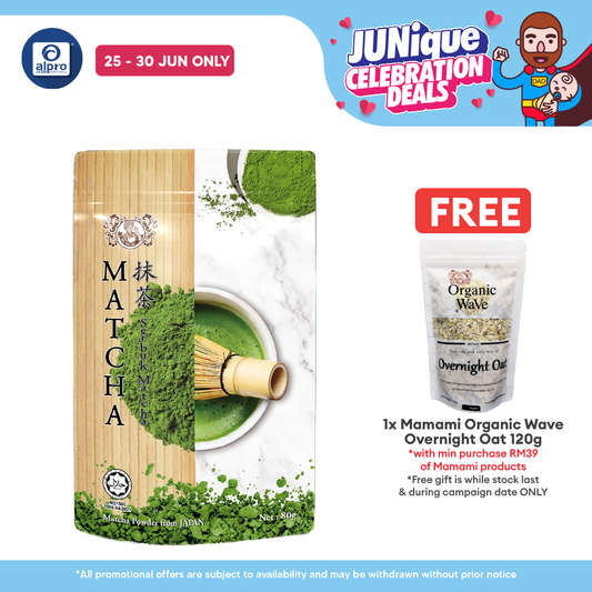 Mamami Japanese Matcha Powder 80g | Finest Shade-Grown Tea Leaves Mamami