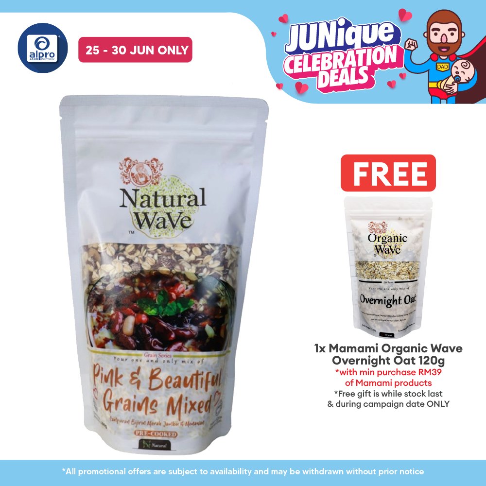Mamami Natural Wave Pink & Beautiful Grains Mixed 400g | Earthy Richness of Grains Mamami