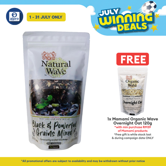 Mamami Natural Wave Black & Powerful Grains Mixed 400g | Powerful Energy Booster Mamami
