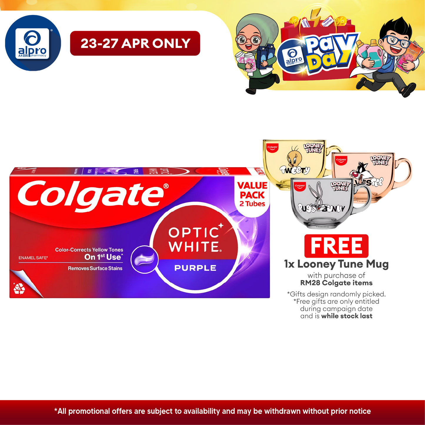 Colgate Optic White Purple 100g 2s | Help Remove Teeth Stains Colgate