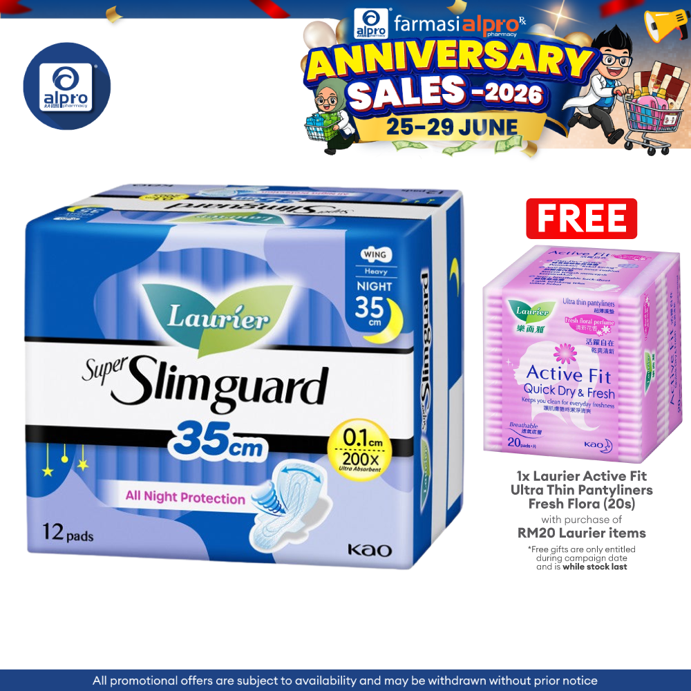 Laurier Super Slim Guard 35cm 12s | Ultra Absorbent Laurier
